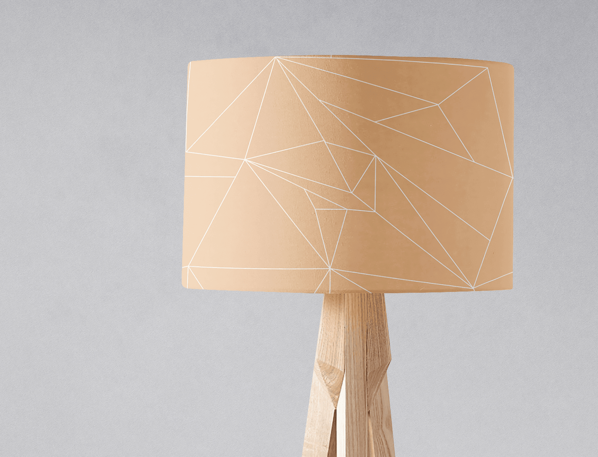 Beige Minimalist Lampshade, Ceiling or Table Lamp Shade - Shadow bright