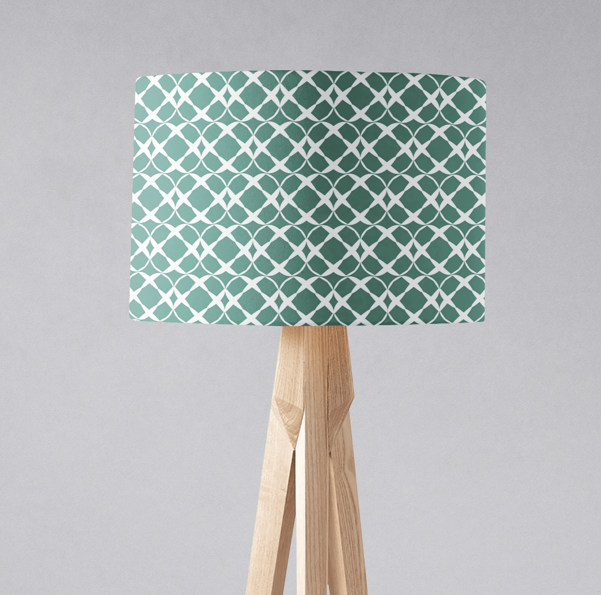 Green Geometric Lampshade, Ceiling or Table Lamp Shade - Shadow bright