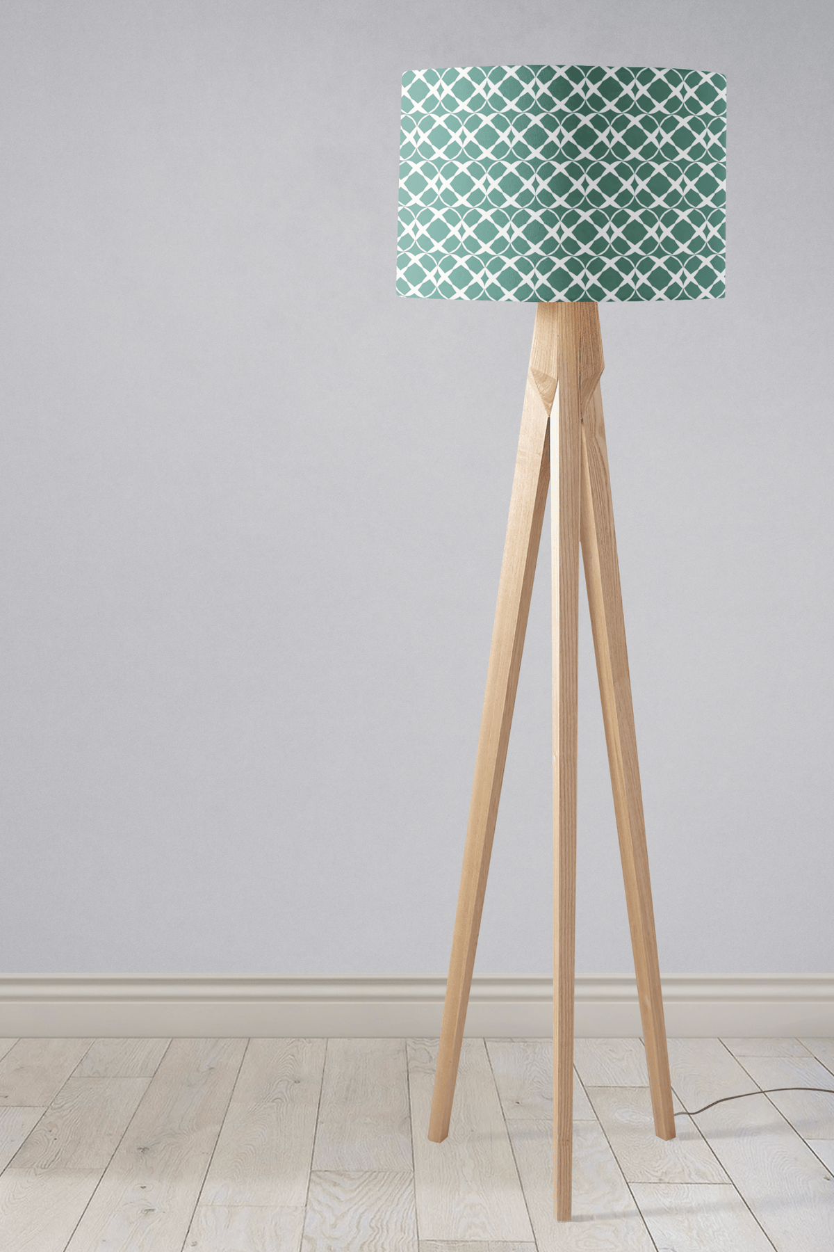 Green Geometric Lampshade, Ceiling or Table Lamp Shade - Shadow bright