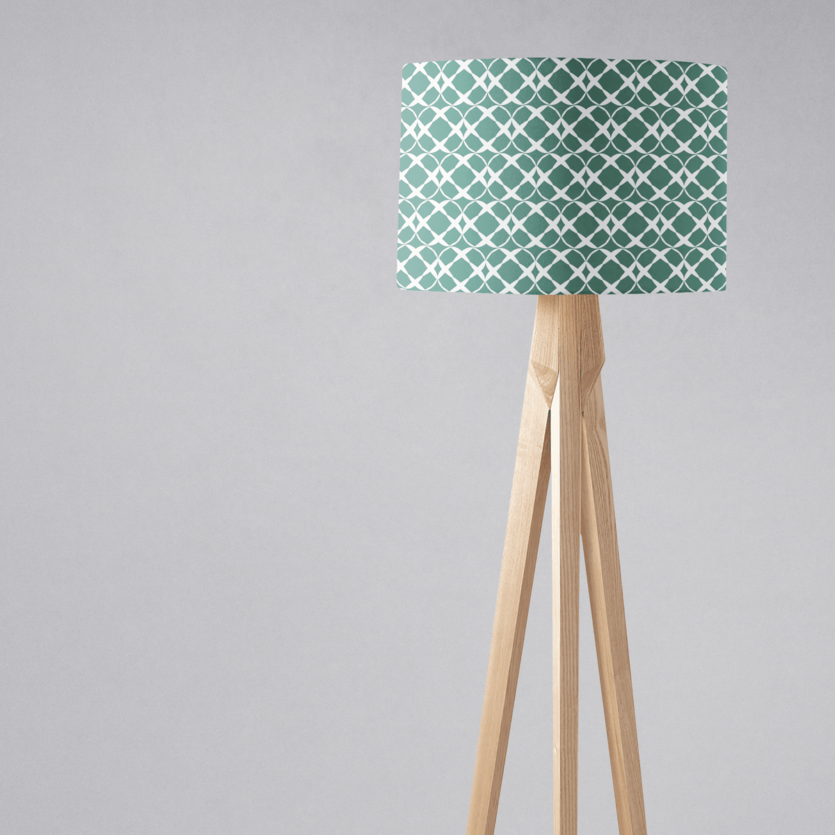 Green Geometric Lampshade, Ceiling or Table Lamp Shade - Shadow bright