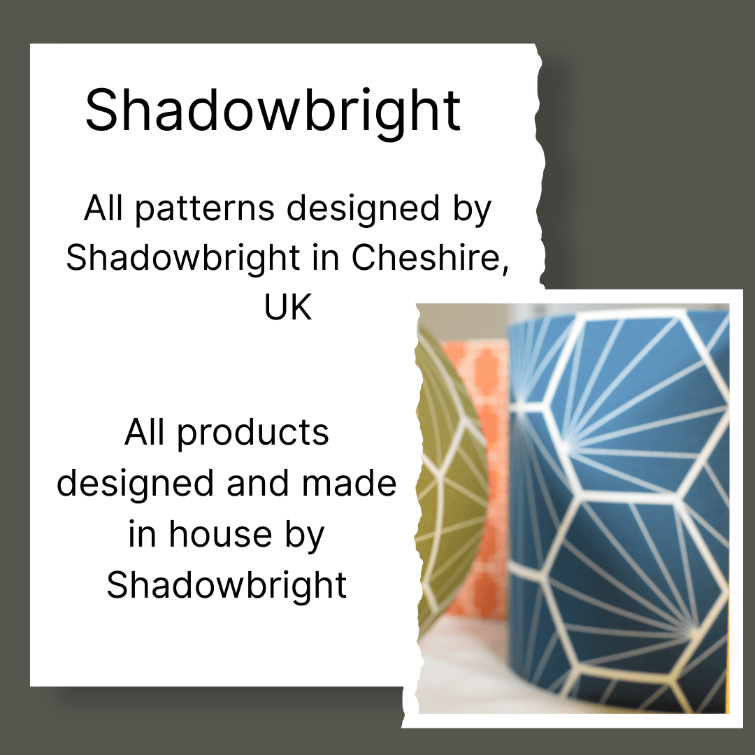 Plain Cornflower Blue Lampshade, Ceiling or Table Lamp Shade - Shadow bright
