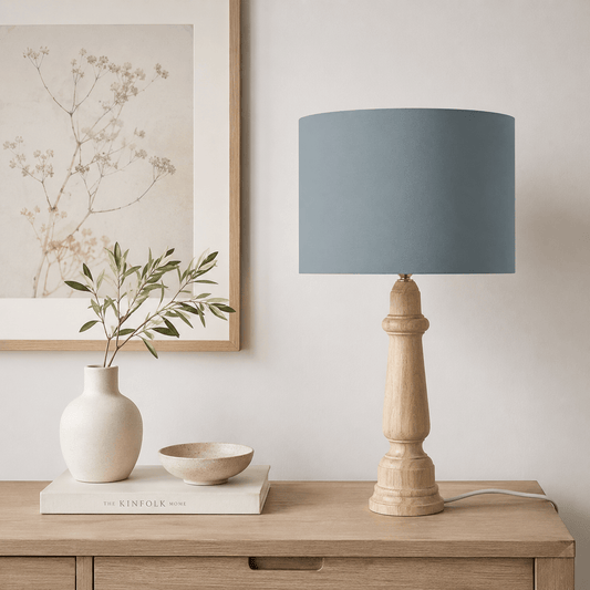 Plain Petrol Blue Lampshade, Ceiling or Table Lamp Shade - Shadow bright