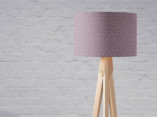 Purple Lampshade with a Modern Line Design, Ceiling or Table Lamp Shade - Shadow bright